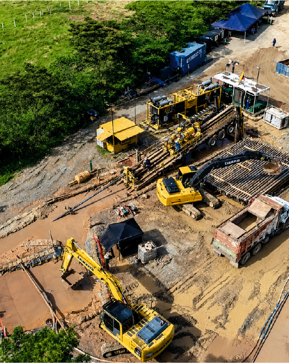 Construcción de líneas mecánicas en la estación Castilla 3, entre las estaciones Castilla 3 - Acacías y clústeres de la línea de interconexión. (Acacías - Meta)